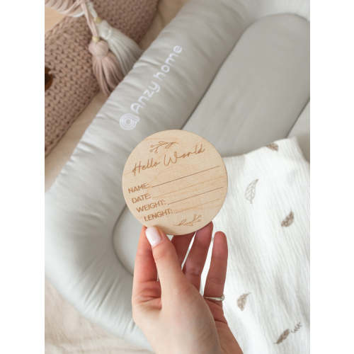 Baby birth announcement sign