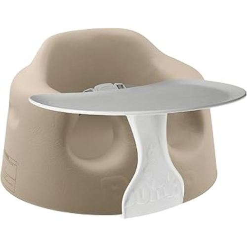 Bumbo Baby Soft Foam Floor Seat with Tray, Taupe