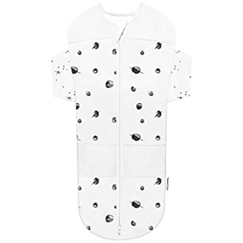 Happiest Baby Snoo Sack - Ivory Planets With White Wings, Small