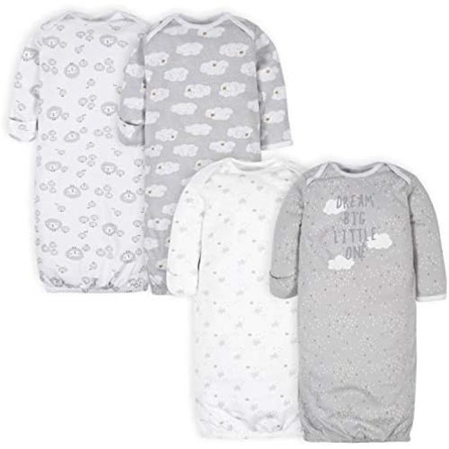 Gerber Baby Boy and Girls 4-Pack Sleeper Gown