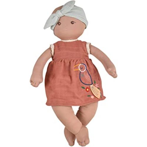 Tikiri Toys Bonikka Baby Aria - Organic Baby Doll (Dusty Pink)