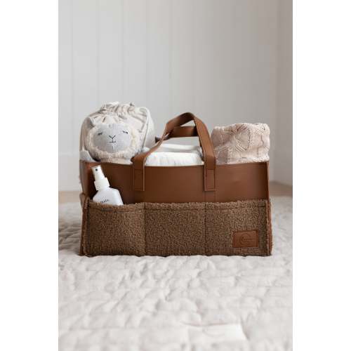 Nappy Caddy- Luxe Range- Coco – Linen Label