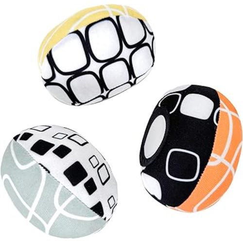 petshopAna MamaRoo Replacement Toy Balls for Mamaroo Swing,More Choices for Interactive and Reversibletoy Balls That Complement The MamaRoo with Dark Grey Cool Mesh Fabric