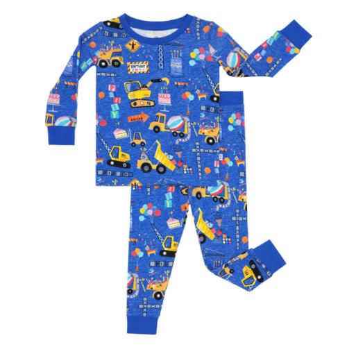 Birthday Builders Two-Piece Pajama Set - Little Sleepies