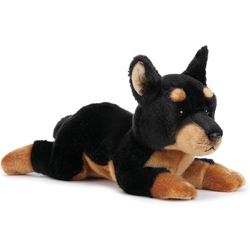 Nat and Jules Alert Large Doberman Pinscher Dog Children's Plush Stuffed Animal Toy
