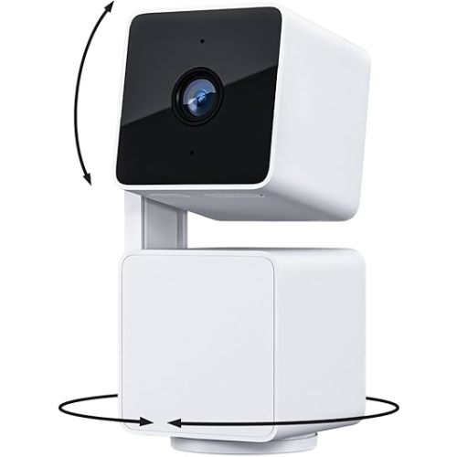 WYZE Cam Pan v3 Indoor/Outdoor IP65 1080P 360° Pan/Tilt/Zoom WiFi Smart Home Security Camera, Motion Tracking for Baby/Pet, Color Night Vision, Works with Alexa&Google Assistant, Free Expert Setup