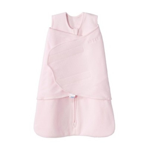 HALO Innovations Sleepsack Micro-Fleece Swaddle Wrap, Color: Pink, Size: S