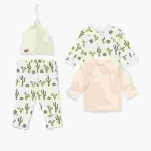 M+A by Monica + Andy Organic Cotton Gender Neutral Baby Welcome Home Cuddle Box, Sizes Preemie - 3 Months
