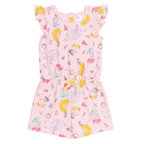 Disney Princess Mulan Belle Ariel Cinderella Infant Baby Girls Sleeveless Romper Pink 18 Months
