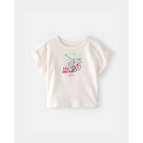 Baby Girl Ice Cream Top - Cream | Carter's