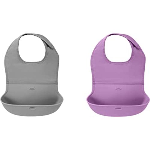 OXO Roll-Up Bib (2 Pack) Limited Edition Lavender/Gray