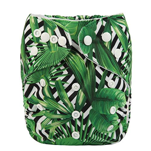 Sigzagor Baby Pocket Diaper Nappy Reusable Washable 8lbs to 36lbs (Musa Basjoo)