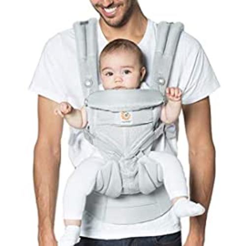 Amazon.com : Ergobaby Omni 360 All-Position Baby Carrier for Newborn to Toddler with Lumbar Support & Cool Air Mesh (7-45 Lb), Pearl Grey : Baby