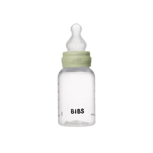 BIBS Baby Bottle Silicone 150ML Sage | Baby Bunting AU