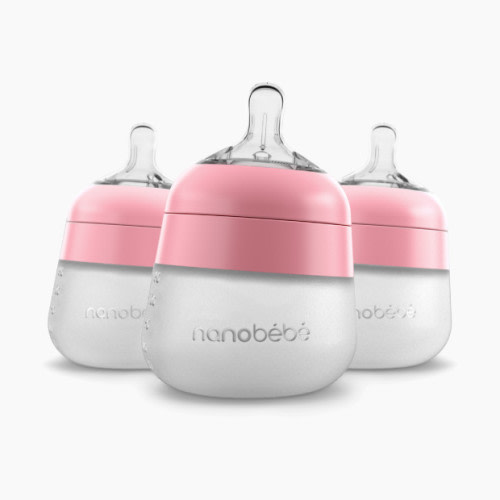 Flexy Silicone Baby Bottle - Pink