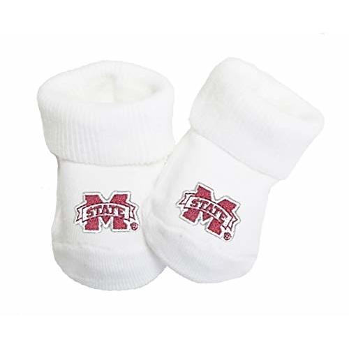 Future Tailgater Mississippi State University Bulldogs Baby Toe Bootie Socks 0-9 Months