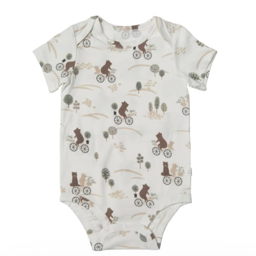 Short Sleeve Bodysuit - Bears on Bikes – LOULOU LOLLIPOP US