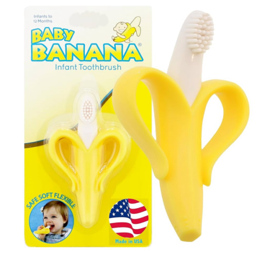 Amazon.com : baby banana infant teething toothbrush