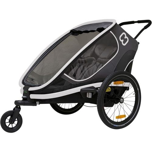Hamax Outback Two Seat Reclining Multi-Sport Child Bike Trailer + Stroller (Jogger Wheel Sold Separately)
