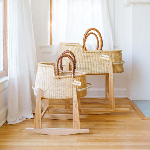 Signature Bilia Bassinet & Doll Basket Combo: Natural