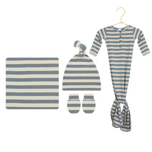 Going Home Ribbed Knotted Gown