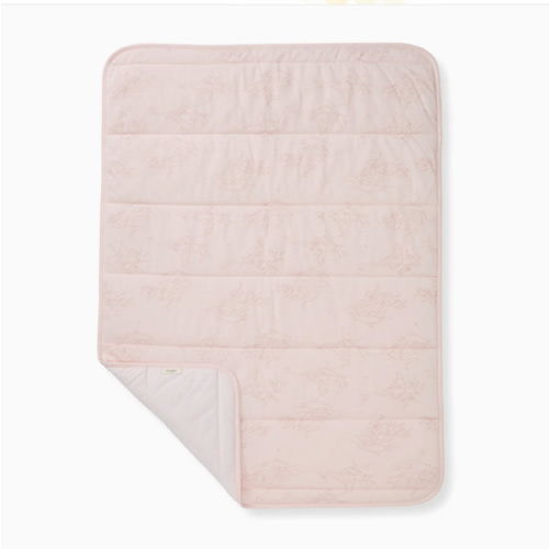 Swaying Branches Organic Cotton Reversible Baby Blanket Ranunculus