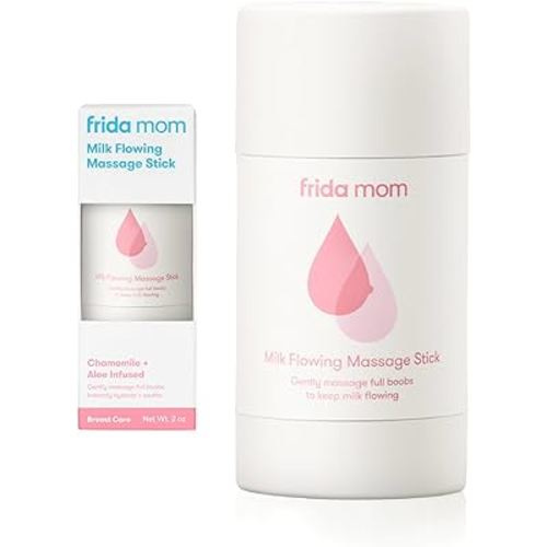 Milk Flowing Massage Stick for Breastfeeding and Nursing Moms, Infused with Chamomile + Aloe to Hydrate and Soothe