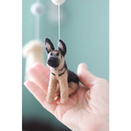 Custom Dog Baby Mobile, Neutral Crib Mobile, Nursery Mobile, Cot Mobile, Newborn Babyshower gift, Mobile bebe, Mobile baby