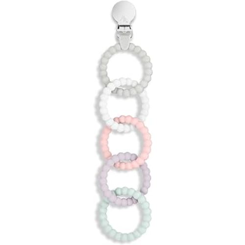 Ryan & Rose Cutie Clinks Attachable Teether Chew Toy for Babies (Precious)