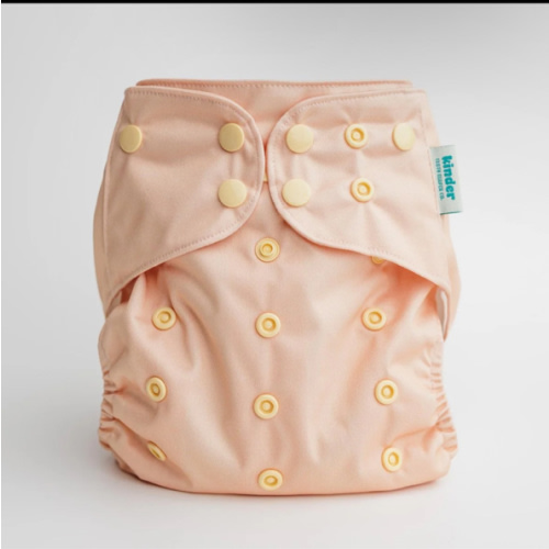 “Sandy toes” Solid Color: Essentials Pocket Cloth Diaper with Athletic Wicking Jersey, Grows with your Baby