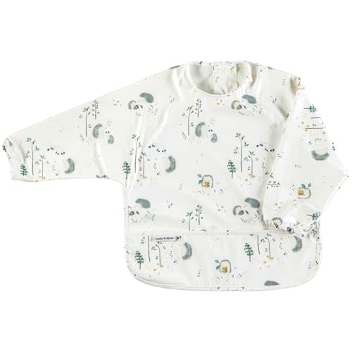 Loulou Lollipop Long Sleeve Mess Free Waterproof Bibs, for baby boys and girls 6-36 Months, Machine Washable, Travel Friendly