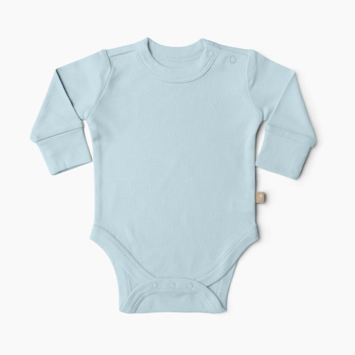 Goumi Kids x Babylist Bamboo & Organic Cotton Long Sleeve Bodysuit - Sky, 0-3 M