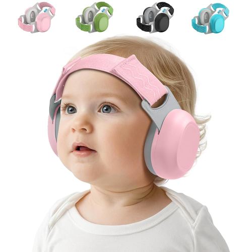 Bella's Friends Baby Ear Protection for Infants&Toddlers(3–48 Months) - Lightweight 24dB Noise Cancelling Headphones - Safe fit & Comfort Earmuffs - Against Hearing Damage & Improves Sleep,Pink
