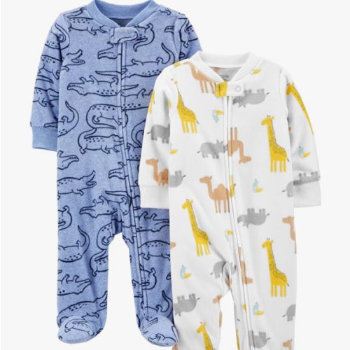 Simple Joys by Carter's Baby Boys' 2-Pack Fleece Footed Sleep and Play