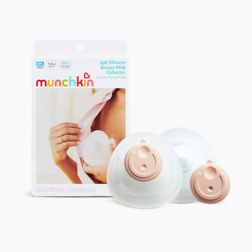 Silicone Breast Milk Collector Cups with Storage Plug (2 Pack)