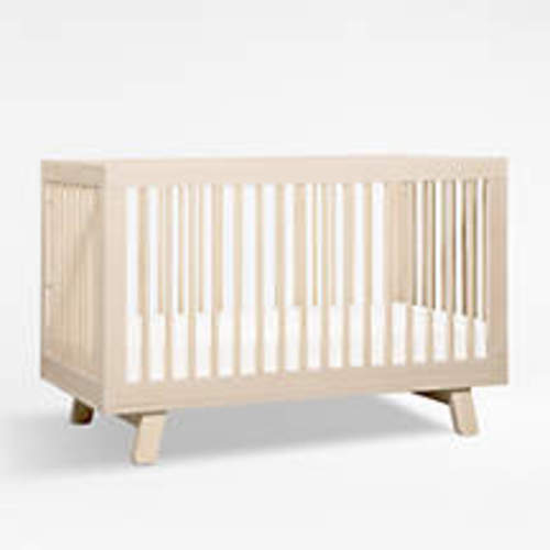 Babyletto Hudson Washed Natural Wood 3-in-1 Convertible Crib
