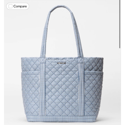 Seersucker Large Empire Tote