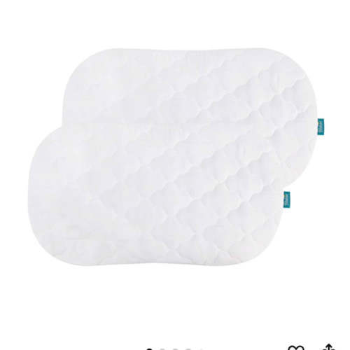 Bassinet Mattress Cover Compatible with Halo Bassinest Swivel Sleeper Bassinet Mattress Pad, 2 Pack, Microfiber, Waterproof and Soft, White