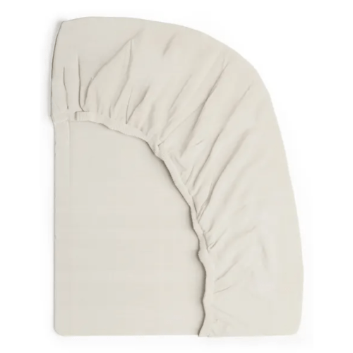 Organic Breathable Muslin Crib Sheets - Cream