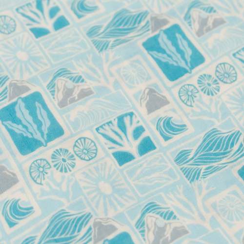 The Keiki Dept Kapa Kai Bamboo Muslin Swaddle Blanket