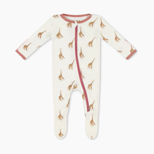 Bamboo Little Bamboo Footie - Giraffe, 0-3 Months