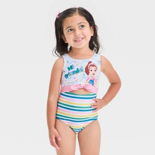 Toddler Girls' Ms. Rachel Cutout Bow One Piece Swimsuit - 2t