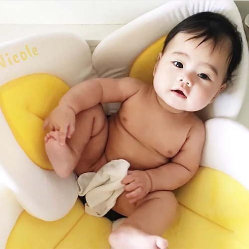 Fabiurt Baby Bathtub Mat Children Petal Bath Mat Non Slip Bathtub Mat For Baby Portable Flower Shaped Baby Bath Mat Soft Baby Bath Pad