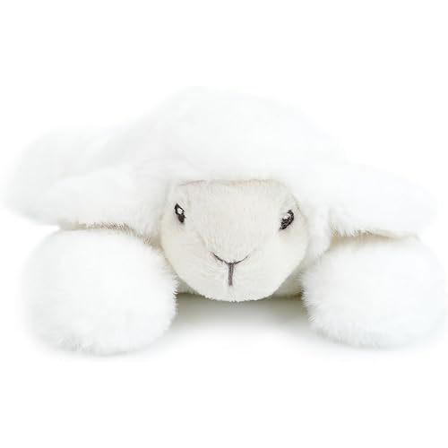 MON AMI Lamb Stuffed Plush Toy – 7”, Baby Christening Gift, Religious Gift, Dedication, Baptism for Infants, Toddlers