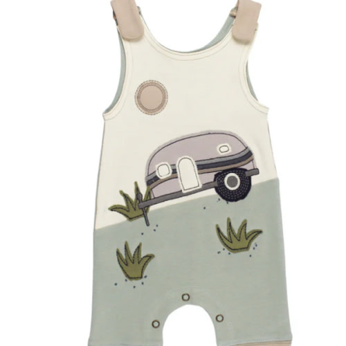 Camper | Organic AppliquÃ© Harem Romper – L'ovedbaby