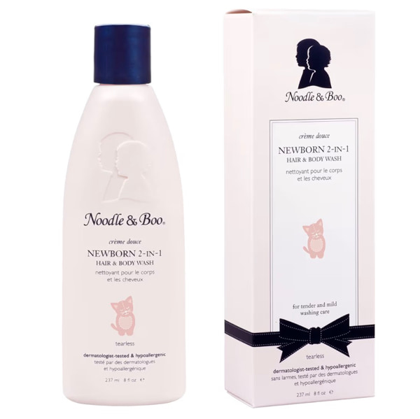 Noodle & Boo Newborn 2-in-1 Baby Shampoo and Body Wash, Tear-Free, Hypoallergenic, Baby Bath Essentials, Moisturizing, pH-Balanced, Vitamin-Enriched, Pediatrician-Tested