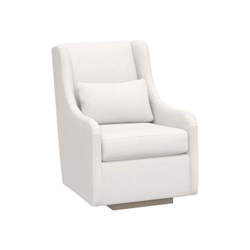 Merced Glider Performance Chenille Tweed White