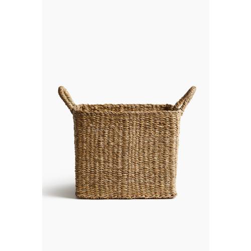 LARGE BRAIDED STORAGE BASKET