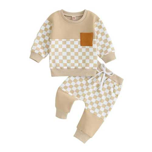 Little Boy Color Block Checkered Pocket 2-Piece Outfit Set
– The Trendy Toddlers