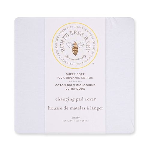 Burt's Bees Baby Changing Pad Cover - White Solid